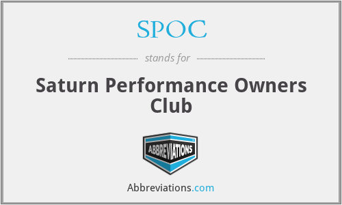 What is the abbreviation for saturn performance owners club?